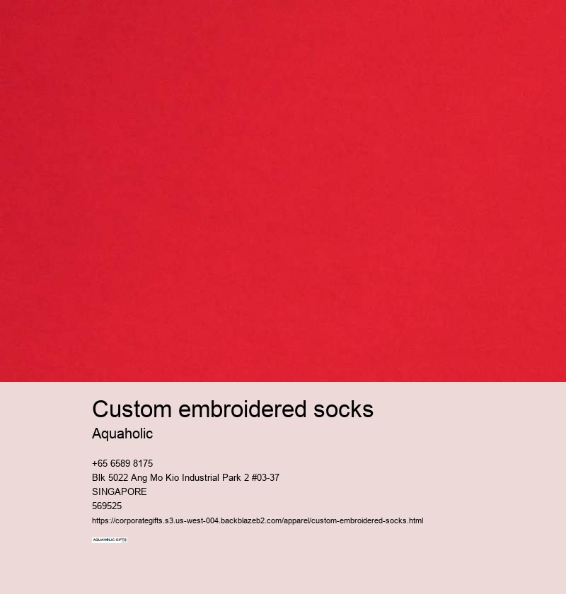 custom embroidered socks