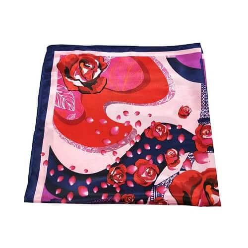 printed satin scarf