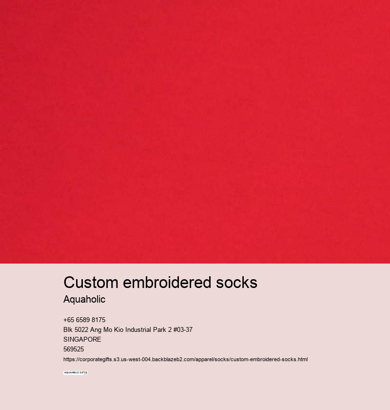 custom embroidered socks