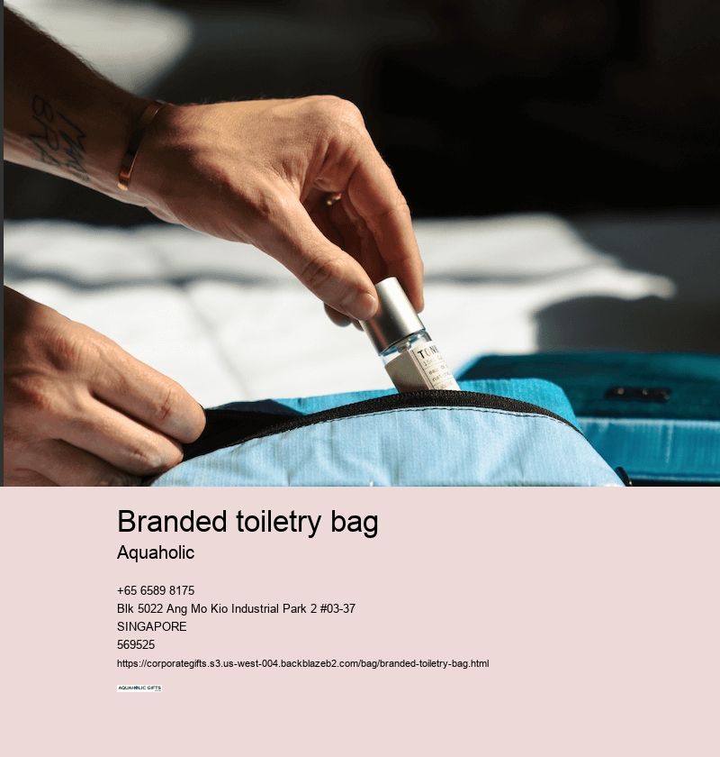 branded toiletry bag