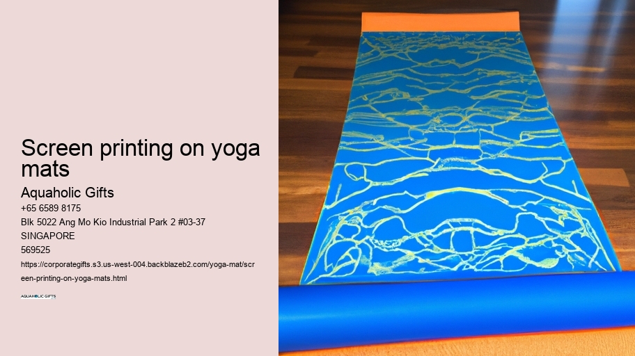 screen printing on yoga mats