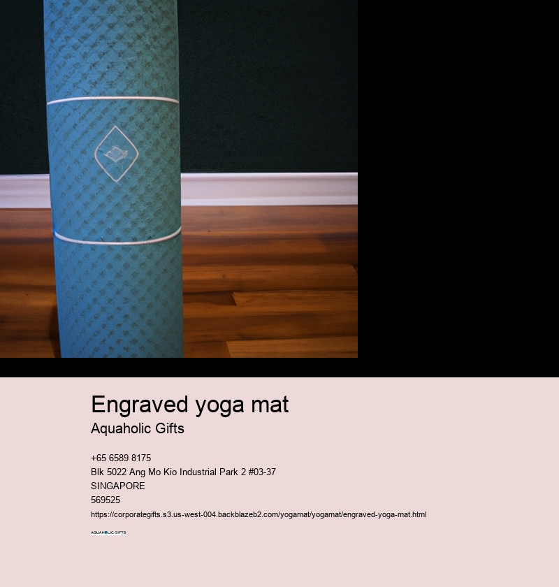 engraved yoga mat